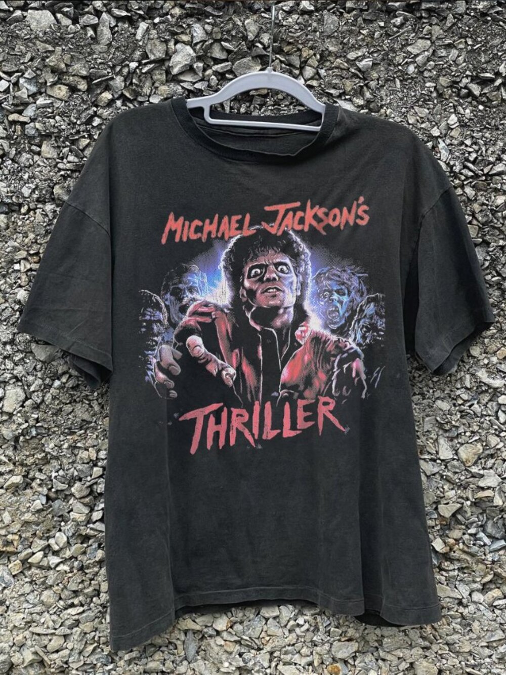 Michael Jackson Thriller Shirt, Vintage 80s Pop Music Tee, King Of Pop Halloween